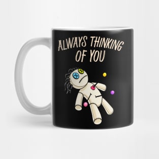 Funny Voodoo Doll Revenge Love Thinking Of You Mug